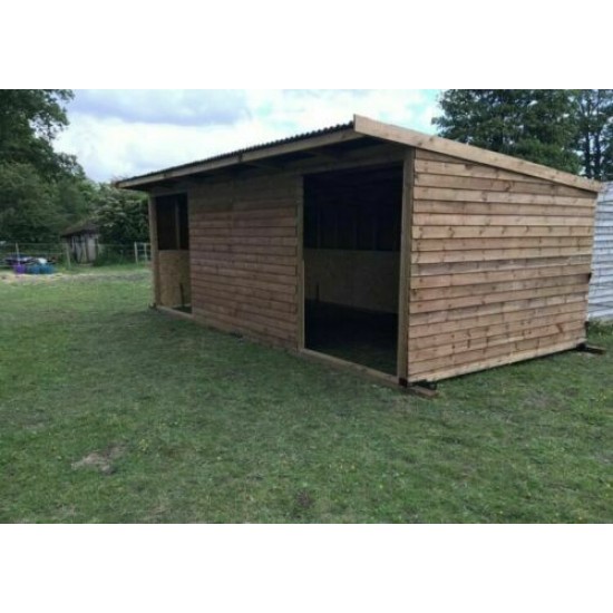 24ft x 12ft Animal Horse Field Shelter / Stable Options of Skids